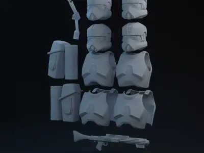 BFII Clone Engineer One-Twelfth Scale Kit 3D print model