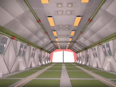 Game Corridor  3D model