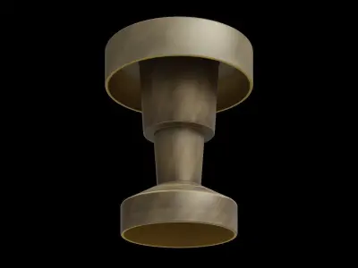 Brushed Bronze Coffee Table Low-poly 3D model