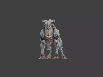 Spectral Beast Low-poly 3D model