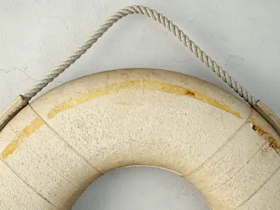 Vintage Life Preserver 3 3D model