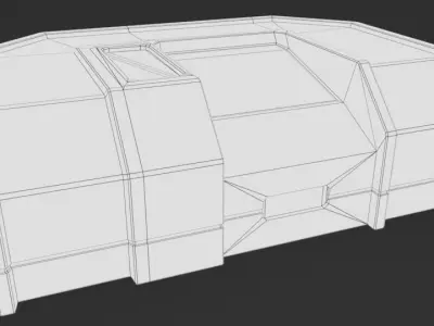 Scifi First Aid Kit - Space Bunker Low-poly 3D model