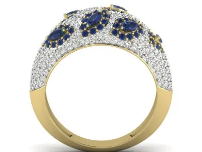 Women ring 3dm Render details 3D print model