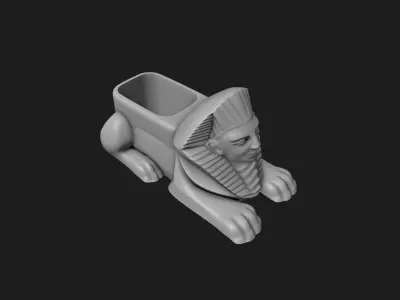 Egyptian Sphinx Planter - Pen Holder 3D print model