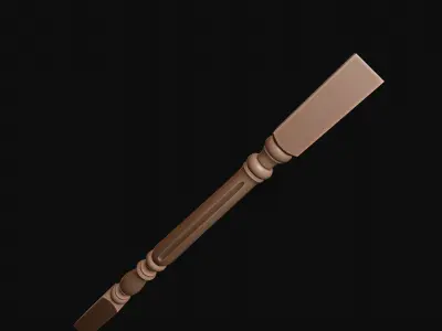 Baluster wooden stick 3D print model