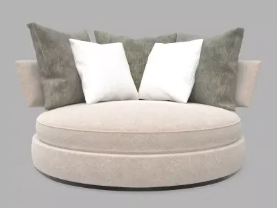 Round sofa 3D model