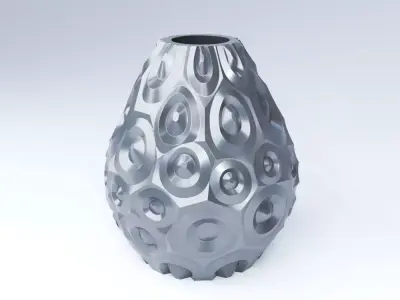 Rings Vase 3D print model