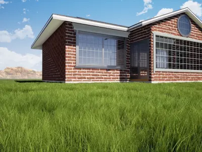 2 bedroom African bungalow Free 3D model