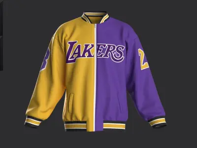 New concern Marvelous Clo3D Bomber Lakers 3D model