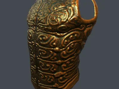 Decorative Armor Low-poly 3D model