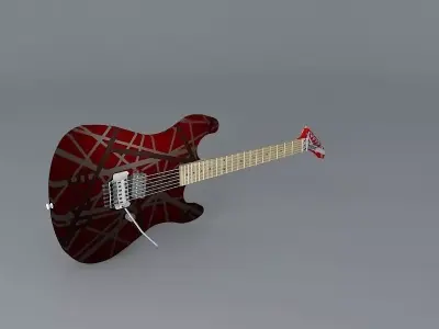Eddie Van Halen Kramer Baretta 5150 guitar Free 3D model
