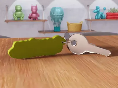 Peace Love Christmas Heart Keychain - 468 3D print model