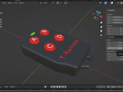 REMOTE CONTROL 01 3D model
