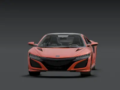 Honda - NSX  Low-poly 3D model