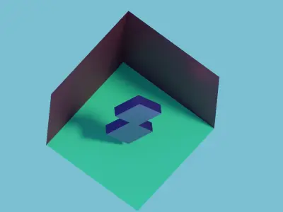 Simple Abstract Statue Free low-poly 3D model
