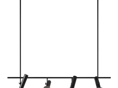 Hanging row chandelier Aromas Focus 3D model