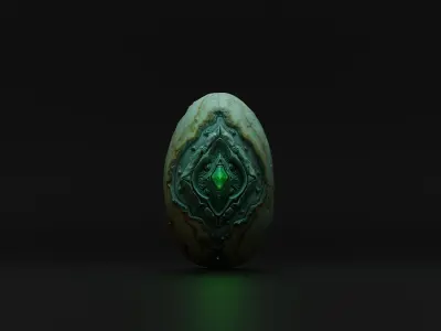 Alien Egg Free 3D model