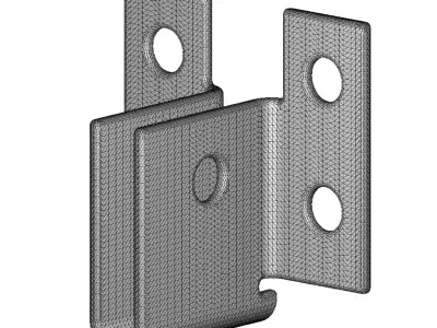 Steel U Bracket 3D print model