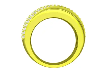 Luxury Pave Diamond Band Ring for Men  4808 3D print model