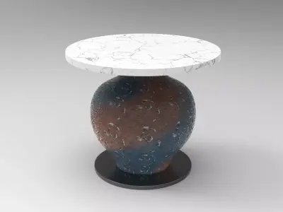 Mento Side Table Low-poly 3D model