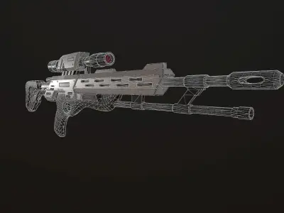 Viper sniper rifle Free low-poly 3D model