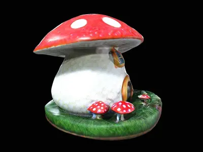 Mushroom house 3D model