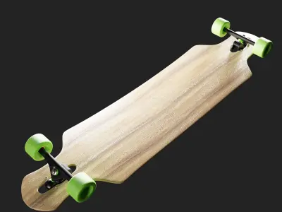 Longboard freeride 3D model