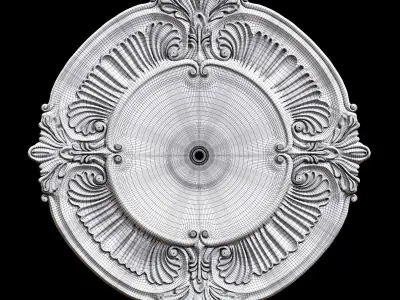 Ceiling Medallion 09 3D model