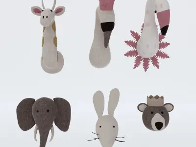 Fluffy Wall Toys 3D model