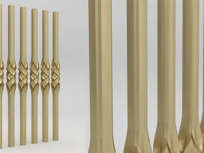 Twisted Baluster 3D model