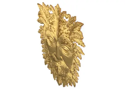 Classic decor  ornament carved 53 3D model