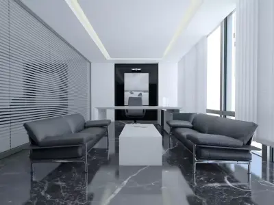 Modern Luxury Office - Manager Room Scene  3D model