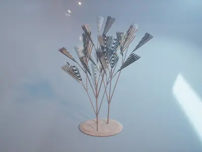 Conceptual shrub S1Cv7 Low-poly 3D model