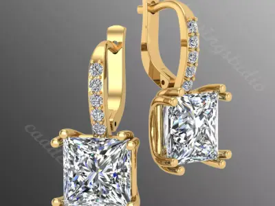 Earrings od55 3D print model