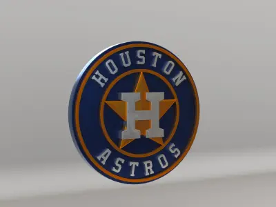 MLB Houston Astros Team Logo 3D model