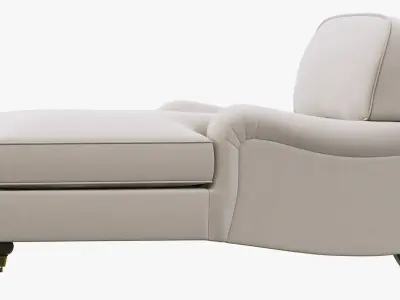 Restoration Hardware English Roll Arm Upholstered Chaise 3D model
