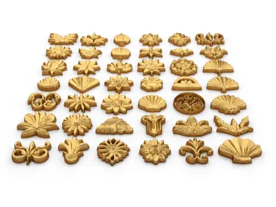 Acanthus Leaves Collection 22 3D print model