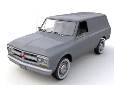 GMC PANEL TRUCK 1967 3D model