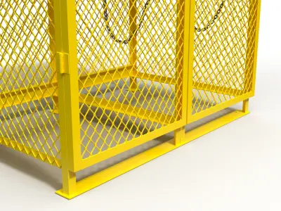 3D model of a box for a gas cylinder 3D model