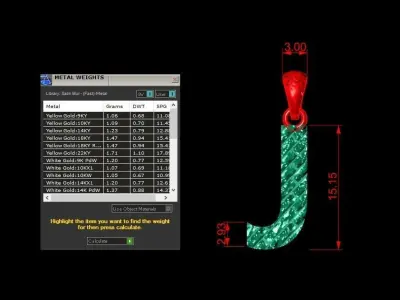 J Letter Alphabet Tiles Texture Pendant 3D Print Model 3D print model