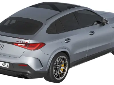 Mercedes-Benz GLC63 S AMG E Performance Coupe 2023 3D model