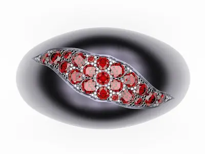 Cracked Ring 3D print model