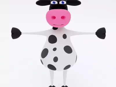 Cow cartoon animal 3d model  3D model