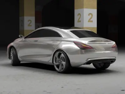 Mercedes Concept pack 3D model
