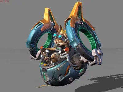 Chip Nexus Engineer Low-poly 3D model