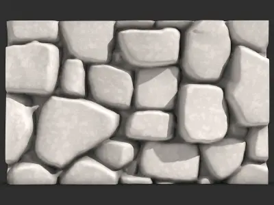 Uneven Slate Wall Environment 3D print model