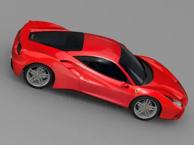 Ferrari GTB 488 2015 3D model
