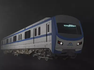 Metro Blue Line HCMC 3D Modeling Low-poly 3D model