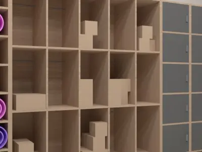 3in1 Shelf Free 3D model