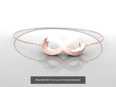 C5 The luxury female bracelet 3D Model Pack